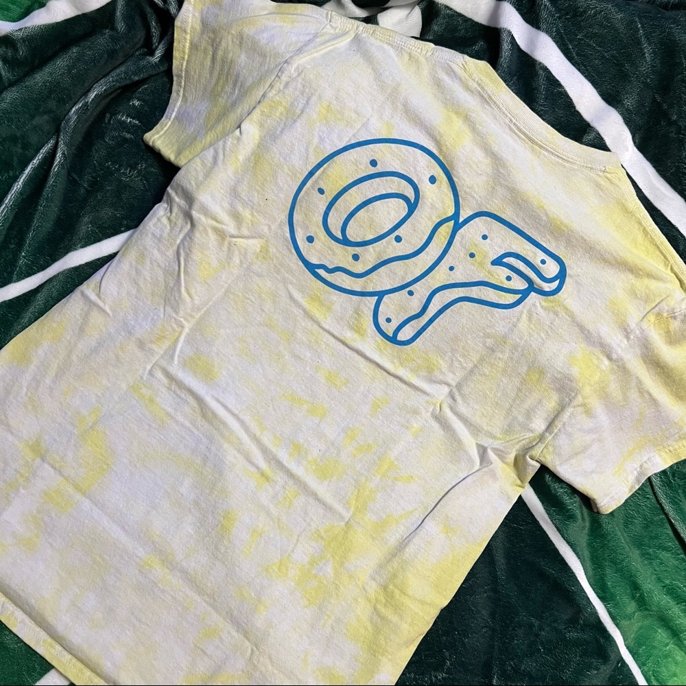 Odd Future Unisex Yellow Tie-Dye Shirt - Size M